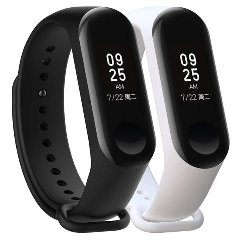 Bracelet de rechange en Silicone pour Xiaomi Mi Band 5, 2 pièces, accessoires, Films de protection ► Photo 1/6