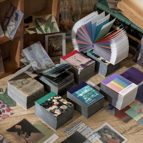 366 pièces de Van Gogh couleur multi-style plante nouvelles kraft papier carte journal balle album à faire soi-même beurre matériel papier rétro LOMO ► Photo 1/6