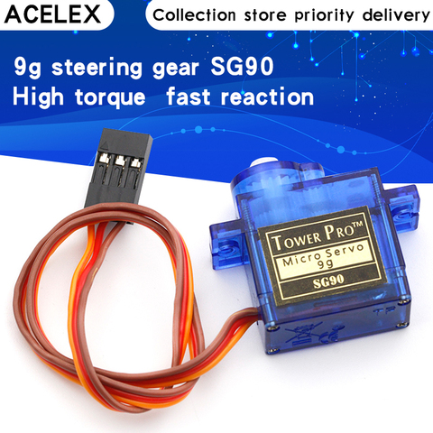 Électronique intelligente officielle Rc Mini Micro 9g 1.6KG Servo SG90 pour RC 250 450 hélicoptère avion voiture bateau pour Arduino bricolage ► Photo 1/6