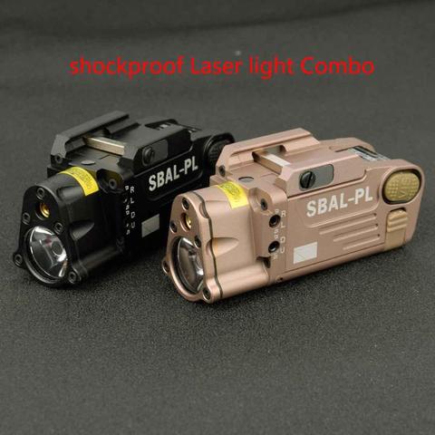 Lampe torche Laser tactique Combo SBAL-PL pour armes, illuminateur blanc, lampe de poche rouge pour pistolet, sortie constante et stroboscopique ► Photo 1/6