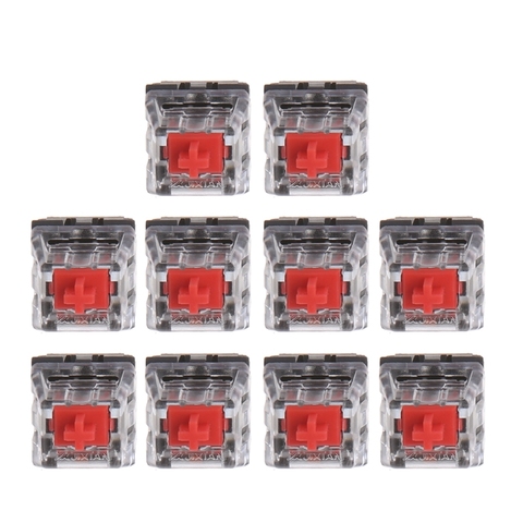 2022 nouveau 10 pièces 3 broches mécanique clavier commutateur rouge pour Cherry MX clavier testeur Kit ► Photo 1/6