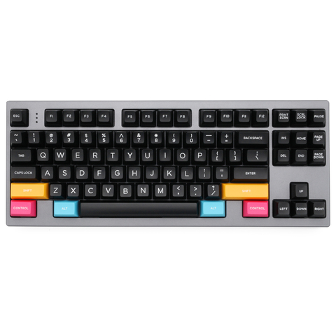 Domkey-set de touches à double bouton-poussoir SA abs, WOB blanc sur noir, pour clavier poker 87 104 gh60, xd64, xd68, xd84, xd96, xd75, xd87 ► Photo 1/6