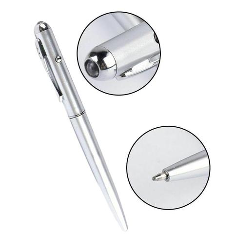 Stylo de contrefaçon en argent, lumière Uv Led, encre Invisible, fournitures en plastique pour l'école et le bureau, stylo Invisible avec boule N0J1 ► Photo 1/6