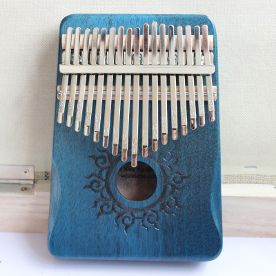 17 touches taureau Kalimba pouce Piano acajou corps Instrument de musique meilleure qualité et prix ► Photo 1/6