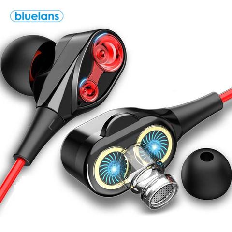 Bobine mobile fer 3.5mm universel dans l'oreille filaire écouteur HiFi stéréo musique casque avec micro pour Xiaomi Huawei Samsung OPPO ► Photo 1/6