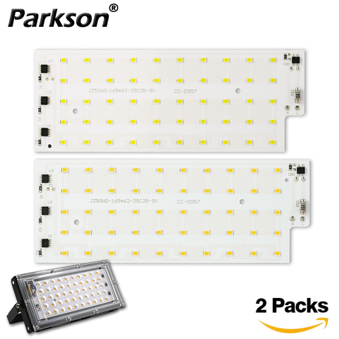 Puce LED 50W 220V 240V SMD 2835, 2 pièces/lot, puce non COB 16562, pour lampadaire, éclairage extérieur, projecteur ► Photo 1/6