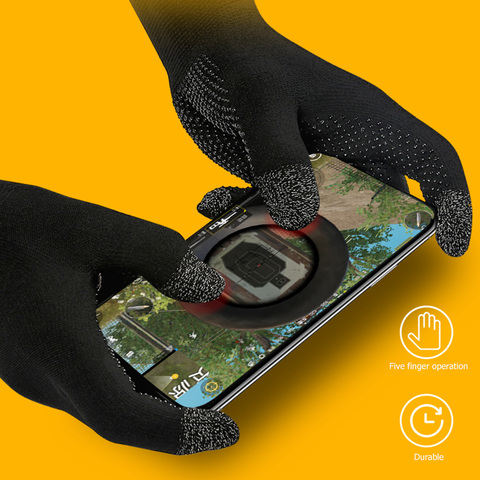 Gants chauds d'écran tactile de jeu de tricot antidérapant gants thermiques respirants Anti-transpiration pour des jeux de téléphone gants de jeu sensibles au toucher ► Photo 1/6