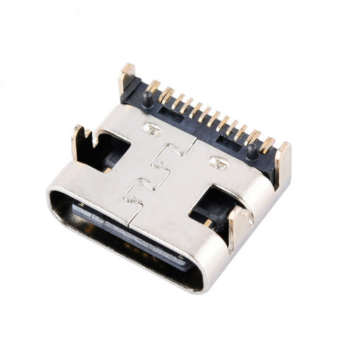 Connecteurs Micro USB Type C USB-3.1, 16 broches DIP 30V 3A, 10 pièces, connecteur femelle Jack, prise de queue, bornes électriques ► Photo 1/1