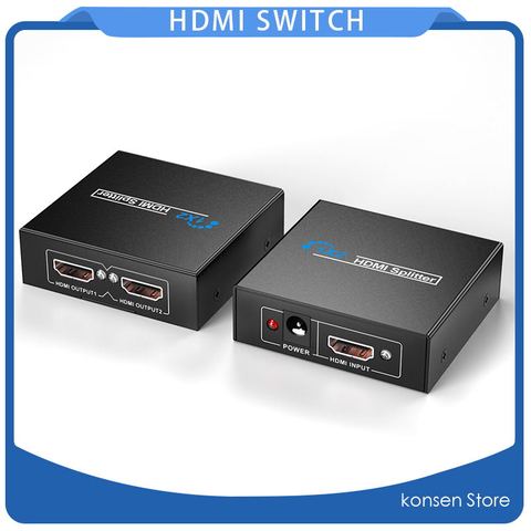 1x2 commutateur HDMI commutateur 1x2 1x4 répartiteur HDMI Port HDMI commutateur automatique prise en charge 3D Full HD1080P pour pc HDTV DVD HDPS3 ► Photo 1/6