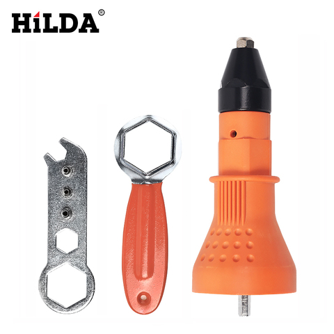 HILDA électrique riveteuse pistolets outil de rivetage sans fil rivetage perceuse adaptateur insérer écrou outil rivetage perceuse adaptateur ► Photo 1/6