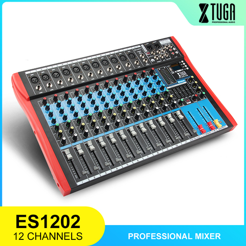 XTUGA Mélangeur Audio Professionnel, Table Mixage Audio USB Table