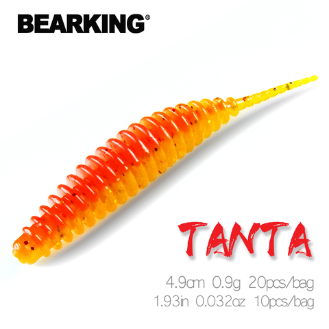 BEARKING-leurre Tanta en Silicone souple, appât artificiel de type poisson nageur idéal pour l'alose, wobbler, 4.9cm, 0.9g, 20 pièces ► Photo 1/6