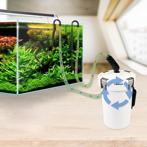 Sunsun-pompe Ultra silencieuse, avec filtre externe, en 4 étapes, pour Aquarium, seau de Filtration pour Aquarium, 220V 6W, HW-602B/HW-603B ► Photo 1/6