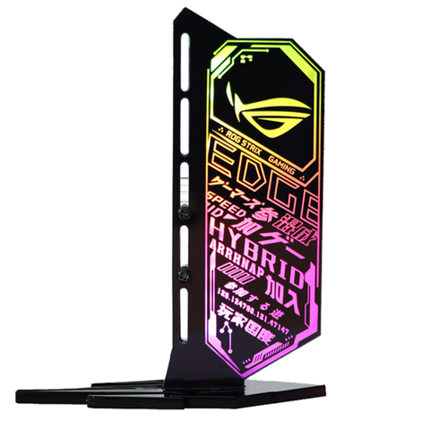 Support de carte VGA 12V RGB ou 5V D-RGB AURA SYNC Symphony GPU Support châssis léger lampe faith Jack Vertical conception personnalisée 340 ► Photo 1/6
