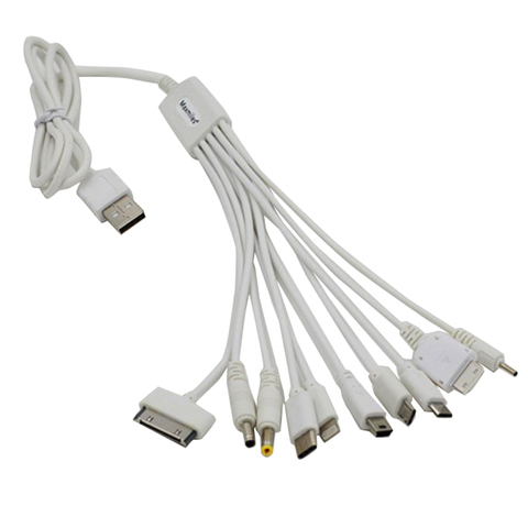 10 en 1 broche câble chargeur USB adaptateur fil de données pour PSP câbles d'ordinateur multifonction USB câble de transfert de données universel Multi ► Photo 1/4