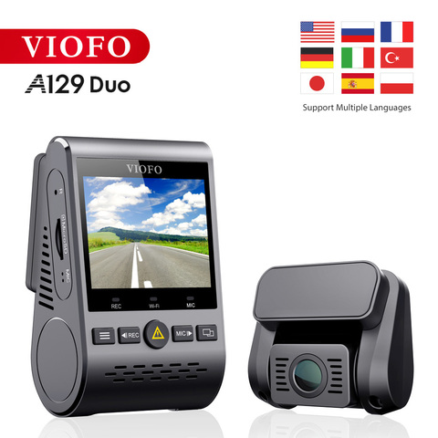 VIOFO A129 double canal 5GHz Wi-Fi Full HD tableau de bord caméra DashCam IMX291 double Starvis capteur HD 1080P voiture DVR caméra arrière en option ► Photo 1/6