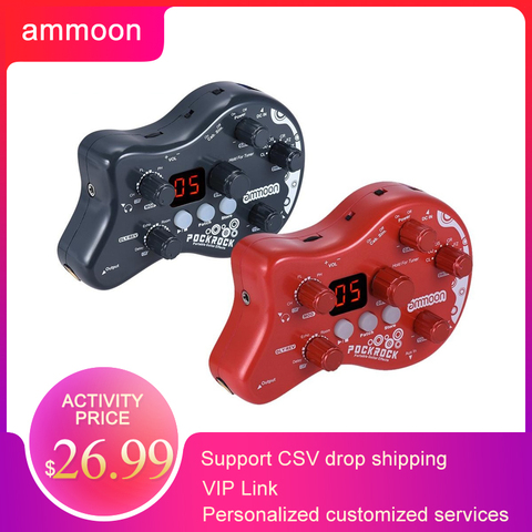 Ammoon-pédale pour guitare Portable, PockRock, accessoires de guitare électriques ► Photo 1/6