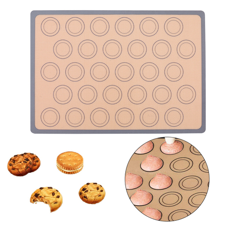 YOMDID Silicone tapis de cuisson Macaron gâteau Cookie pâtisserie four cuisson moule bricolage feuille tapis antiadhésif cuisine cuisson accessoires ► Photo 1/6