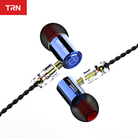 Nouveau TRN M10 1BA + 1DD TRN hybride dans les écouteurs HIFI écouteurs dans l'oreille moniteur écouteurs V90 VX V80 BA5 casque TRN BT20S PRO ► Photo 1/6