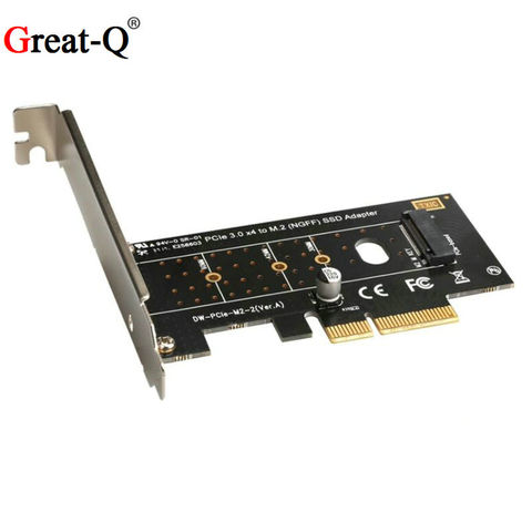 Grand-Q NOUVEAU PCI-E PCI Express 3.0X4 à NVME M.2 M CLÉ NGFF SSD pcie M2 riser carte Adaptateur ► Photo 1/4