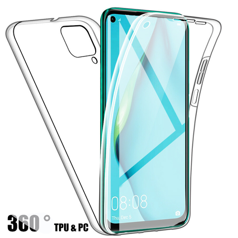 360 coque complète pour Huawei P40 P30 P20 Lite Mate 30 20 Pro P Smart Plus 2022 Z Y5 Y6 Prime Y7 2022 Double face étui en Silicone ► Photo 1/6