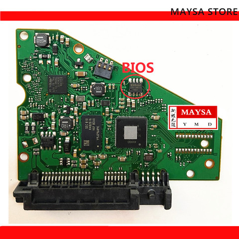 Pièces de disque dur PCB 100815597 REV D pour Seagate 3.5 SATA hdd, récupération de données ► Photo 1/1