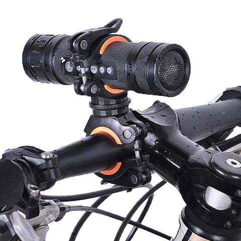 Pince de vélo rotative à 360 degrés, support pour lampe de poche, torche LED, poignée pour bicyclette ► Photo 1/6