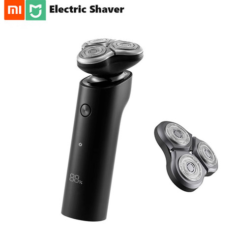 Xiaomi Mijia – rasoir électrique, 3 têtes Flex, sec et humide, lavable, double lame principale et secondaire, Turbo + Mode nettoyage confortable ► Photo 1/6