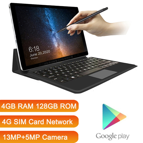 2022 mise à niveau K20 Pro entièrement connecté 2 en 1 tablette ordinateur portable avec clavier 128GB ROM tablette Android 11.6 pouces tablette 4G gps ► Photo 1/6