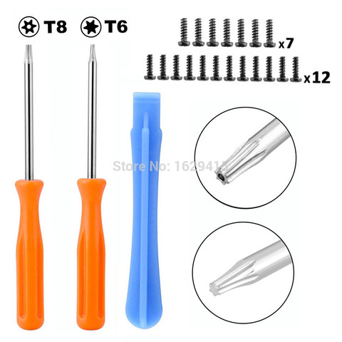 IVYUEEN jeu outils Kit pour Microsoft Xbox One Elite X S mince contrôleur sécurité Torx T8 T6 tournevis démonter outil de réparation ► Photo 1/6