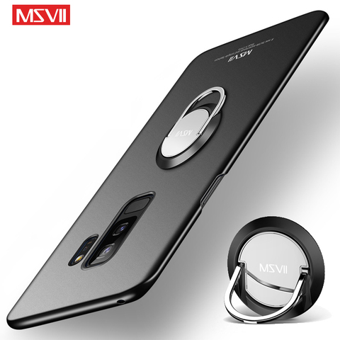 Pour Samsung Galaxy S9 Plus housse Msvii bague mince Coque pour Samsung S9 Plus housse de support pour Samsung S 9 étuis ► Photo 1/6