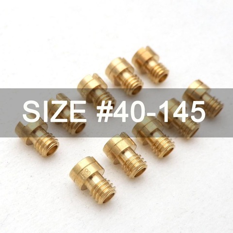 10 pièces M4 Jet principal 4mm pour GY6 50cc 139QMB Scooter moto Mikuni Keihin carburateur CVK24 ~ 26 PZ19 buse d'injecteurs à tête ronde ► Photo 1/4