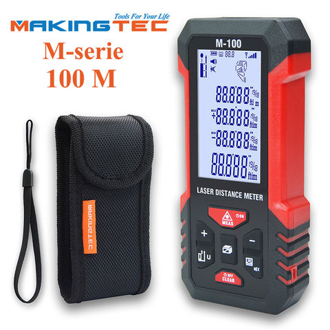 MAKINGTEC – télémètre Laser numérique 40/60M, dispositif de mesure à bande numérique, distancemètre numérique à Roulette à bande ► Photo 1/6