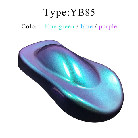 YB85 caméléon Pigment couleur changeante pour peinture voitures Arts artisanat en plastique ongles décoration acrylique peinture en poudre revêtement 10g ► Photo 1/6