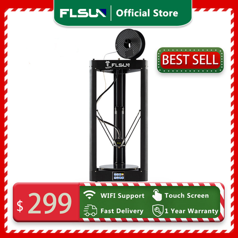 Imprimante 3D Flsun QQ S Delta Kossel mise à niveau automatique cv pré-assemblage TFT 32bits conseil impressora 3d Drucker ► Photo 1/6