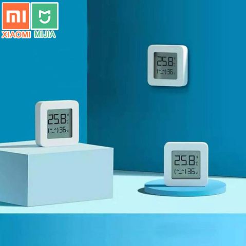 Original Xiaomi écran LCD intelligent thermomètre numérique 2 Mijia Bluetooth température humidité capteur humidité mètre Mijia App ► Photo 1/6