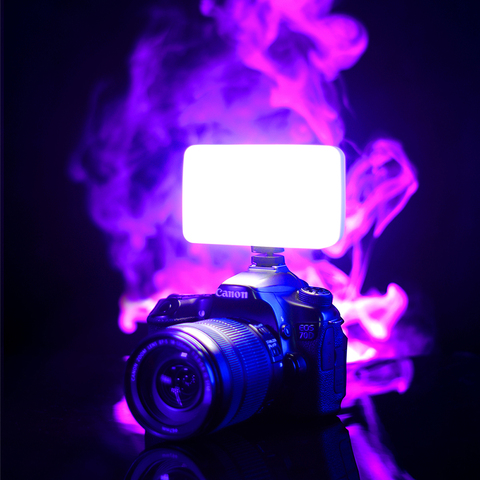Viji – lampe vidéo LED VL120, 3200-6500K, pour appareil photo DSLR, avec boîte souple, filtre de couleur RGB, éclairage de poche pour chaussures froides ► Photo 1/6