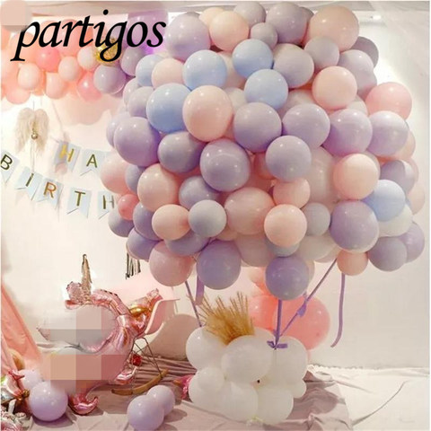 Ballon en latex Macaron 5 pouces, 20 pièces, ballon nacré, pour fête prénatale, anniversaire, mariage, fourniture d'archigriduse, monde doux ► Photo 1/6