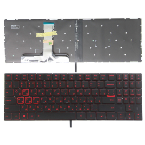 Clavier russe rétro-éclairé sans cadre pour ordinateur portable Lenovo Legion Y520, Y520-15IKB, R720, Y720, Y720-15IKB ► Photo 1/5