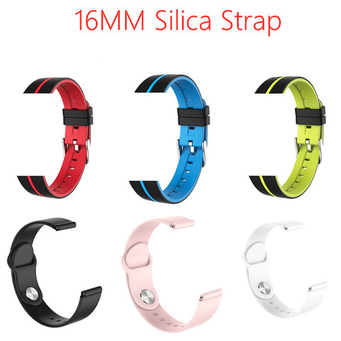 B57 bracelet 16mm bracelet en silice pour montres intelligentes B57 femmes hommes étanche à la transpiration Sport sangle ► Photo 1/6