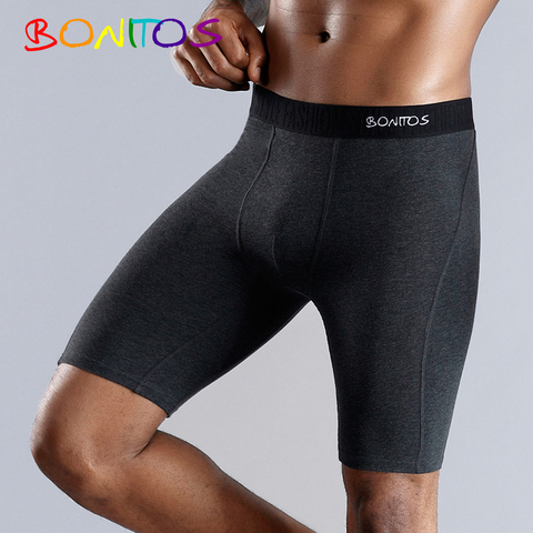 BONITOS caleçon Long culotte homme Boxer sous-vêtements pour homme hommes sous-vêtements coton naturel confortable capote marque de haute qualité ► Photo 1/6