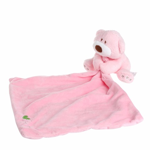 Couverture lavable pour bébés enfants | Doudou, ours en peluche doux et lisse, jouet en peluche ► Photo 1/6