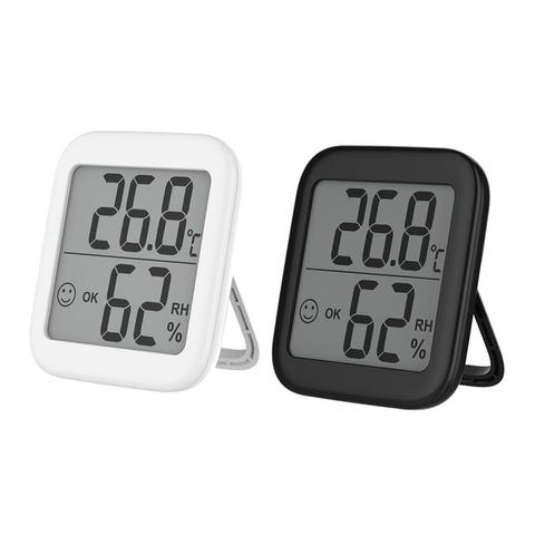 Thermomètre hygromètre jauge murale intérieure précise avec alerte de Notification et écran LCD moniteur d'humidité de la température numérique ► Photo 1/6