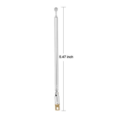 Connecteur de remplacement d'antenne télescopique de Type F pour câble de Radio TV AM FM, antenne rotative à 5 sections, 2 pièces/lot ► Photo 1/6