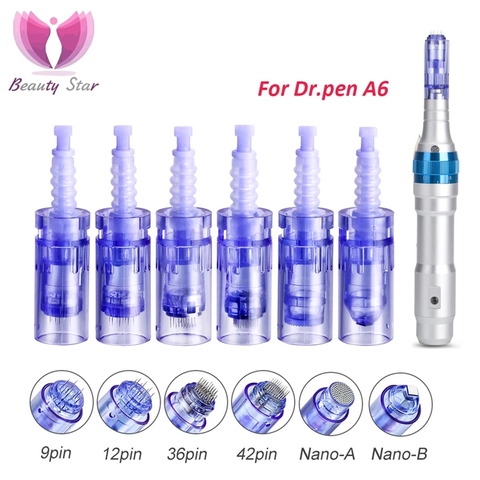 Beauty Star – aiguilles pour Derma stylo électrique 10/50 pièces, 9/ 12/ 36/ 42/ Nano cartouches, baïonnette pour Dr. Pen Ultima A6, Micro aiguilles de tatouage ► Photo 1/6