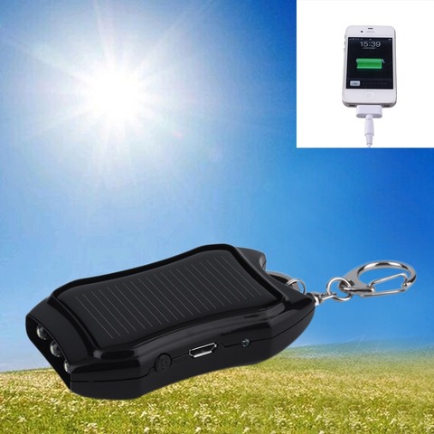 1200mAH solaire porte-clés chargeur solaire alimentation Mobile chargeur économiseur d'énergie/batterie batterie externe pour téléphone portable nouveau ► Photo 1/6