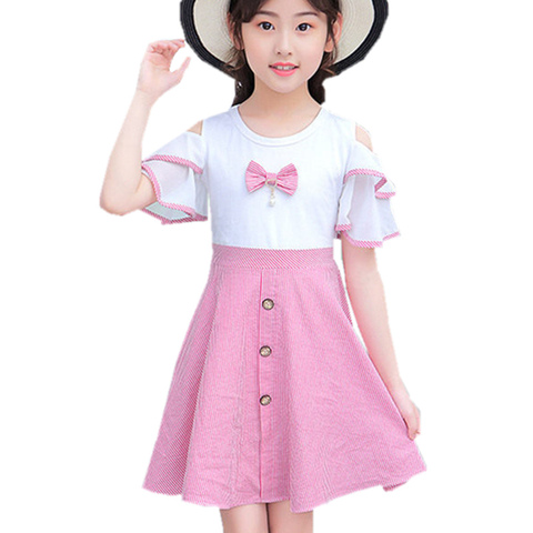 Robe de soirée de princesse élégante pour enfants de 13 à 4 ans, vêtements de mariage à manches bouffantes ► Photo 1/6
