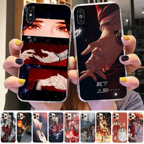 Coque de téléphone de style chinois, esthétique, Tian Guan Ci Fu, pour iPhone 8 7 6 6S Plus X 5s SE 2022 XR 11 12mini pro XS MAX ► Photo 1/6