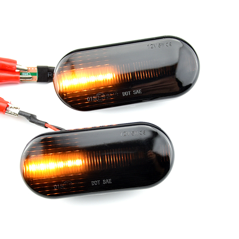 2 pièces Led dynamique côté marqueur clignotant lumière séquentielle clignotant lumière pour Volkswagen VW Bora Golf 3 4 Passat 3BG Polo SB6 ► Photo 1/6