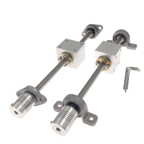 CNC d'imprimante 3D T8 ensemble de vis tige de vis horizontale ou tige de vis verticale Pitch2mm Lead8mm longitudin100mm200mm300mm450mm500mm800mm ► Photo 1/5